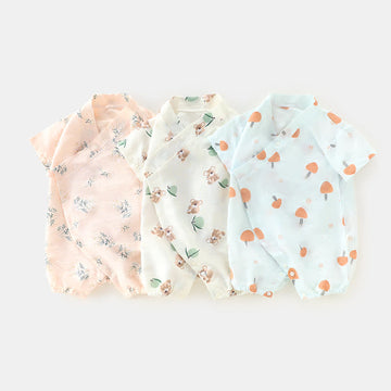 Baby Mushroom Daisy Koala Kimono Romper