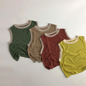 Toddler Boy Plaid Soft Tank Top