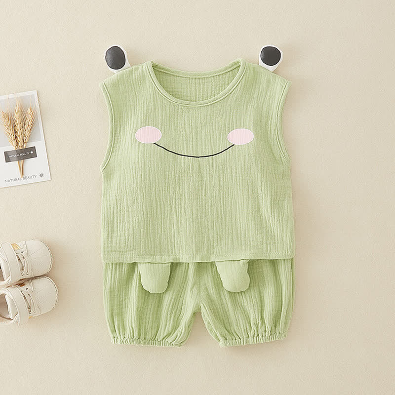 Baby 2-Piece Lovely Frog Green Set