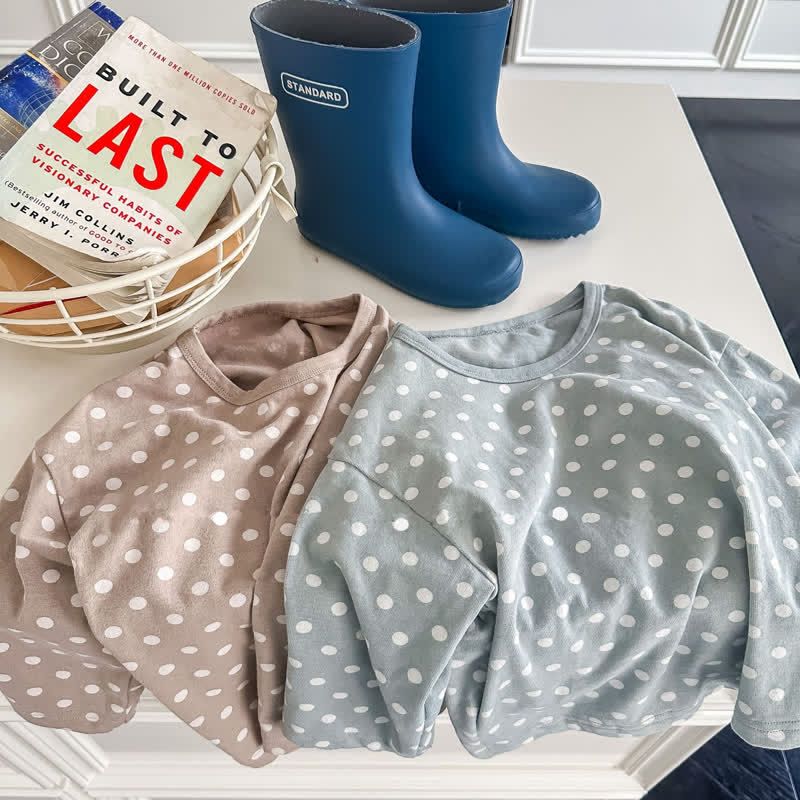 Toddler Casual Dots Loose T-shirt