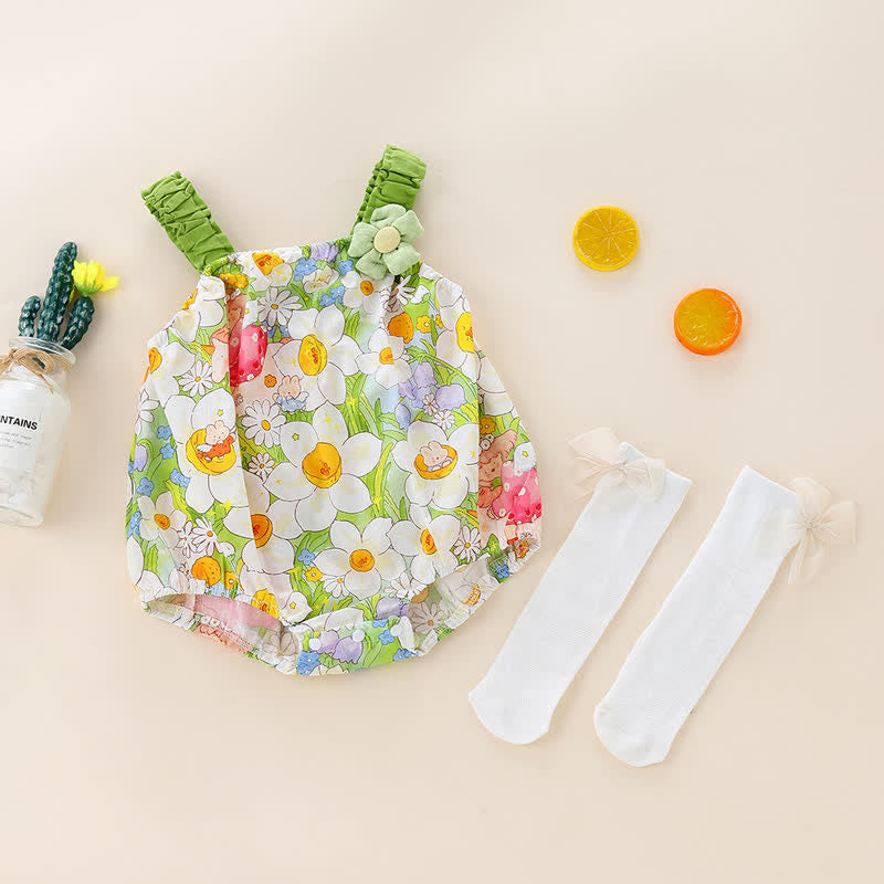 Baby Bunny Flower World Bodysuit