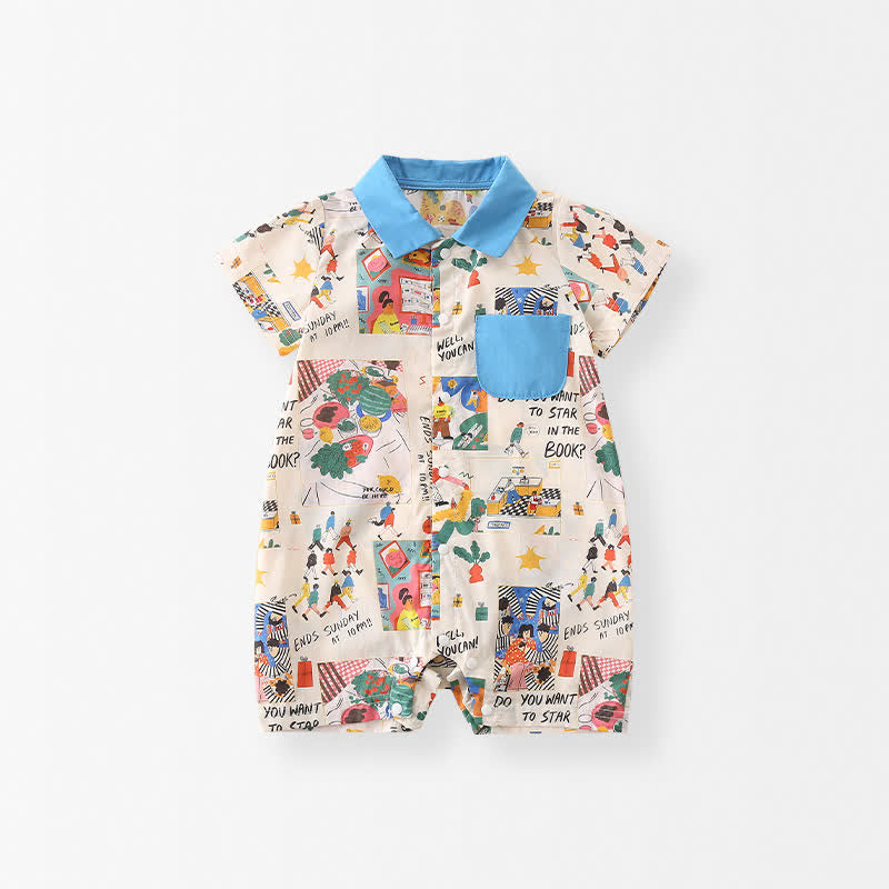 WELL YOU CAN! Baby Polo Colorful Romper