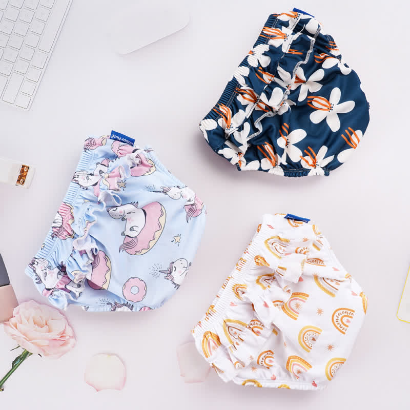 Baby Flower Waterproof Swimming Shorts