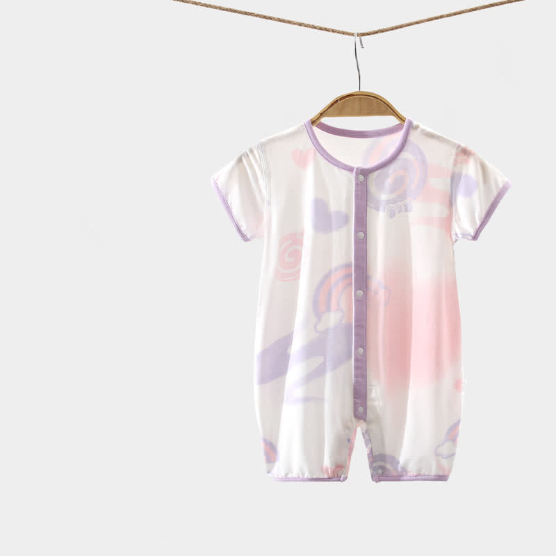 Baby Comfort Rainbow Leaves Star Romper