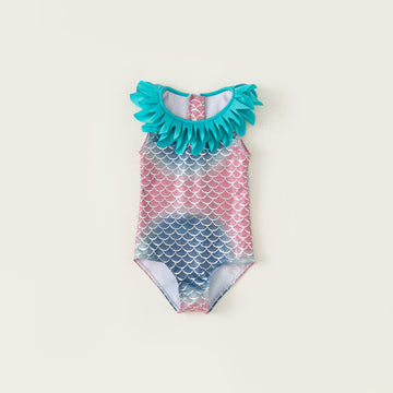 Toddler Girl Mermaid Lace Green Swimwear