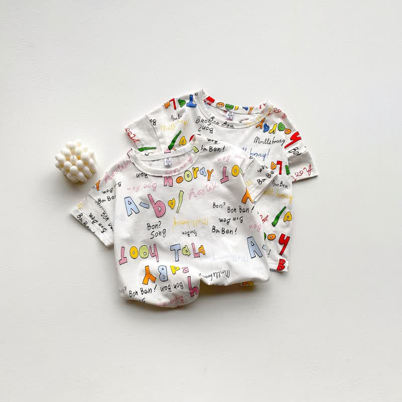 BABY Toddler Graffiti Slogan Soft T-shirt
