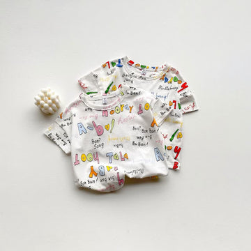 BABY Toddler Graffiti Slogan Soft T-shirt