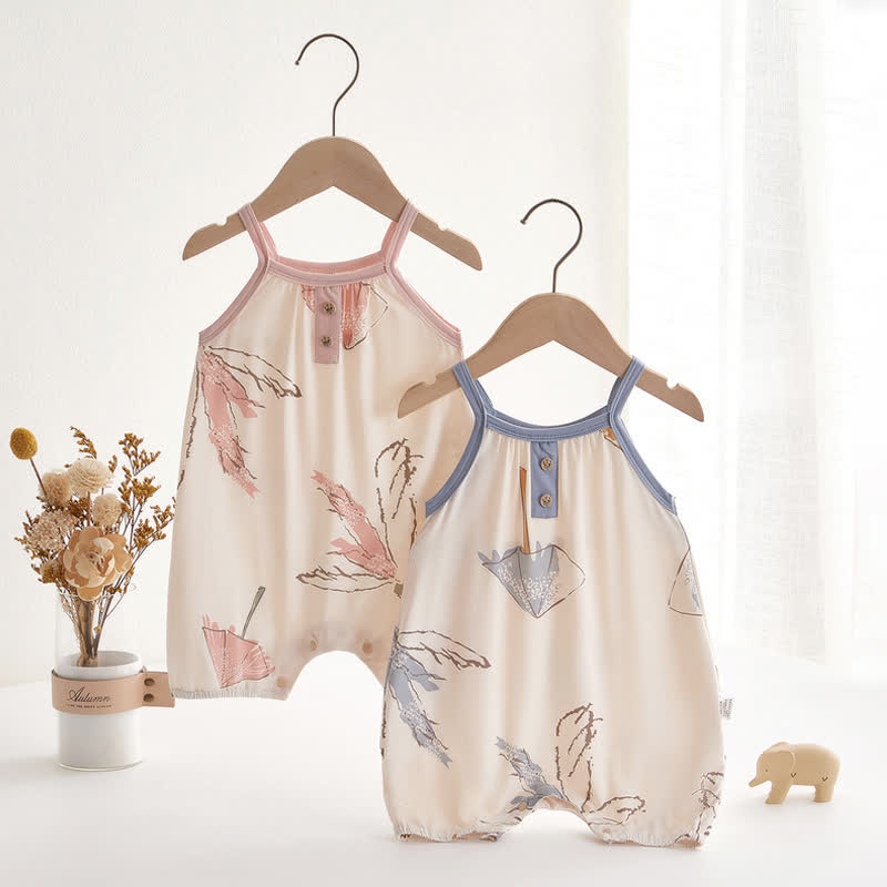 Baby Soft Suspenders Simple Romper