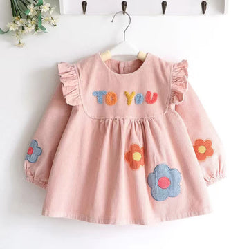 TO YOU Baby Toddler Corduroy Long Sleeved Bib