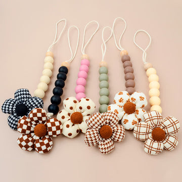 Baby Flower Silicone Pacifier Clip