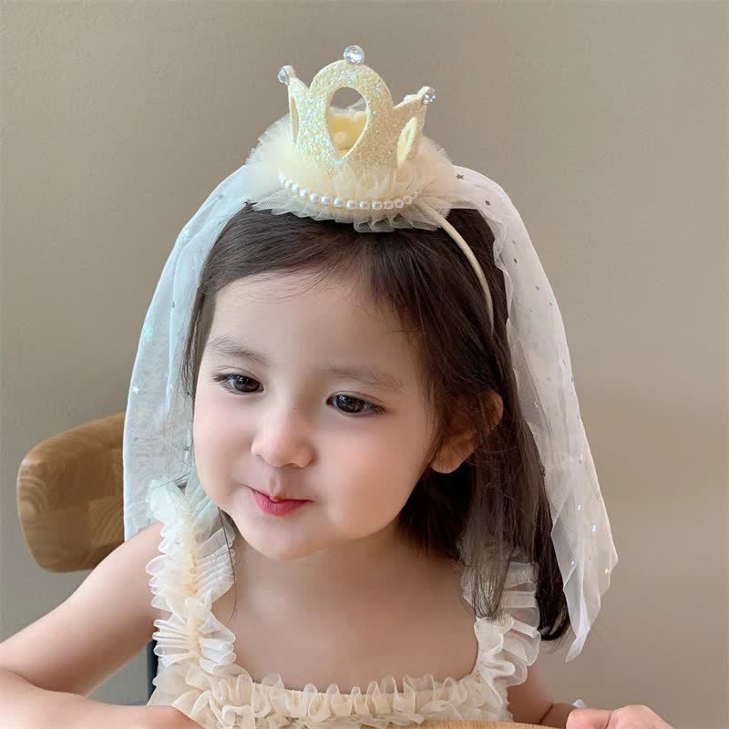 Baby Toddler Princess Crown Tulle Headband
