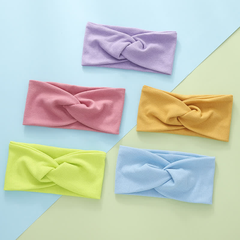 Baby Toddler Solid Color Cross Headband