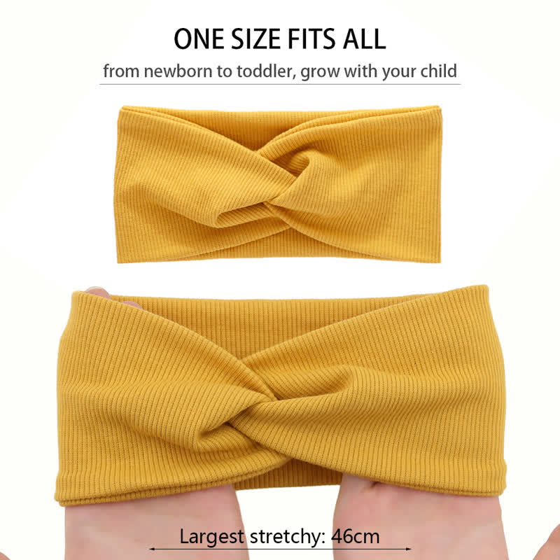Baby Toddler Solid Color Cross Headband