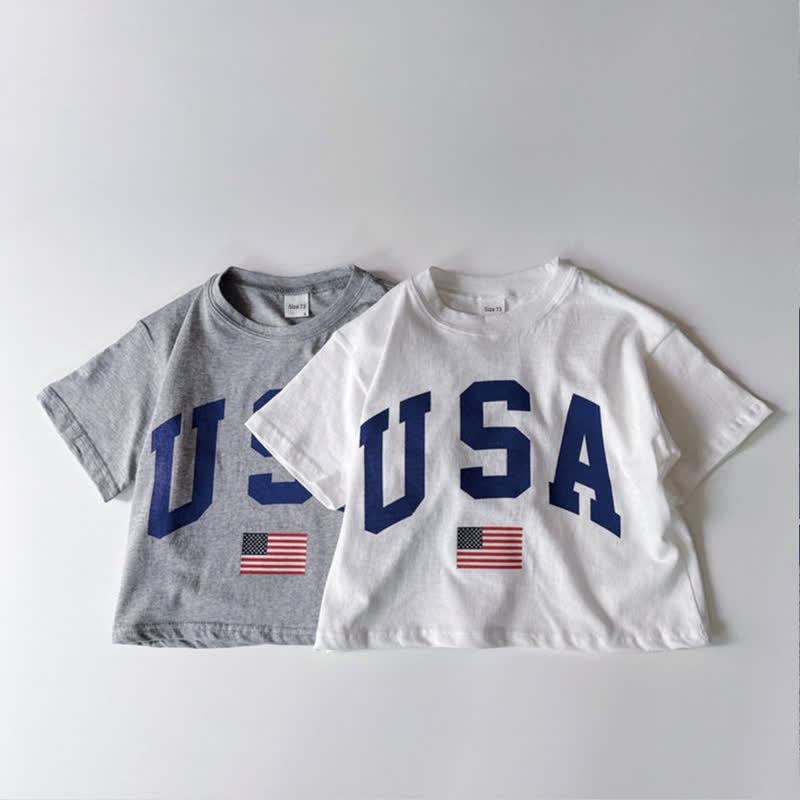 USA Baby Loose American Flag T-shirt