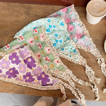 Baby Retro Pastoral Flower Lace Headband
