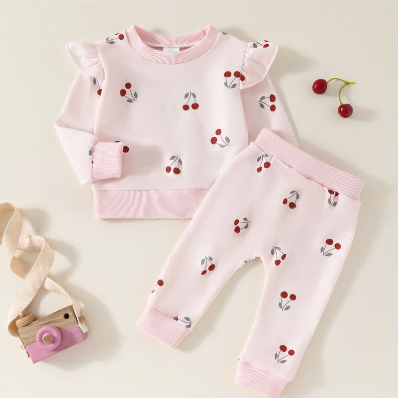 Baby 2-Piece Cherry Sweet Pink Set