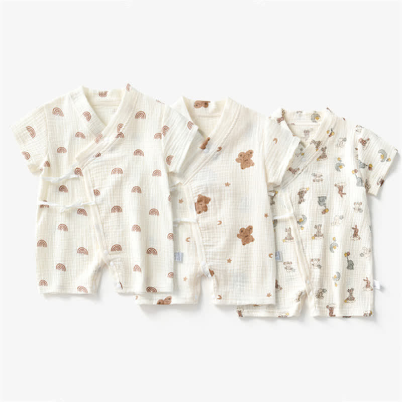 Baby Tulip Bear Moon Kimono Romper