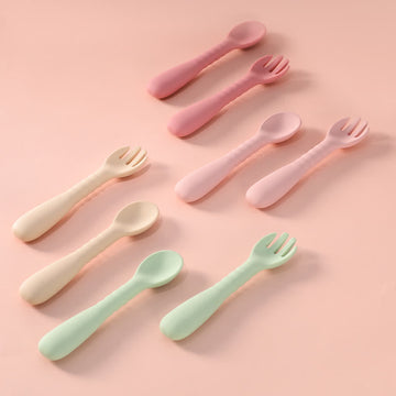 2pcs Silicone Spoon Fork