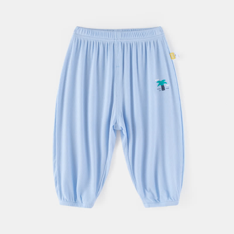 Toddler Blue Coconut Tree Jogger Pants