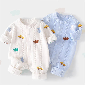 Baby Knitted Car Cloud Bunny Romper