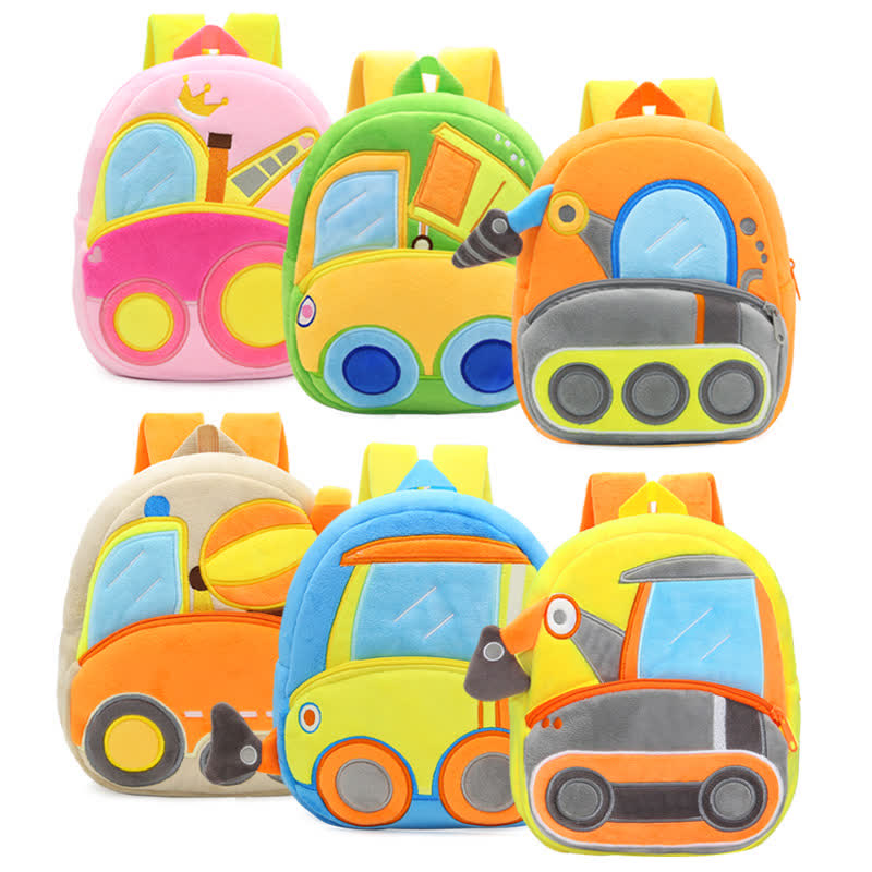 Baby Cartoon Engineering Vehicle Lovely Backpack