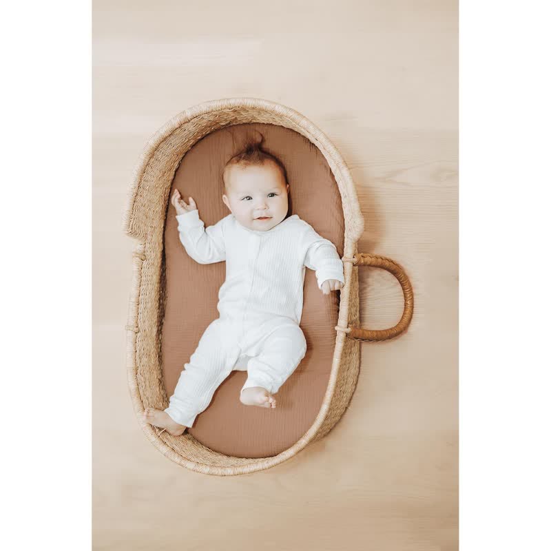 Baby Cotton Solid Color Bassinet Sheet