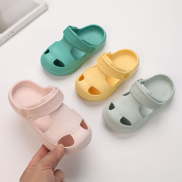 BABY Baby Solid Color Pre-walker Slippers