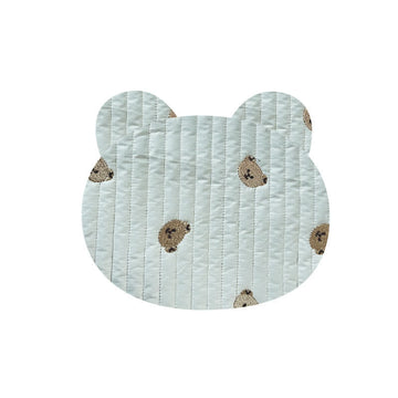 Bear Embroidered Animal Flat Pillow