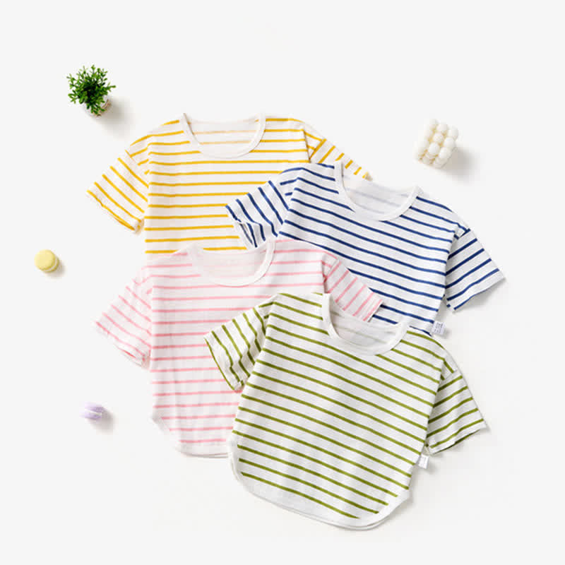 Toddler Simple Striped Comfort T-shirt