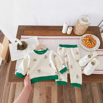 Baby 2-Piece Green Bow Bouquet Set