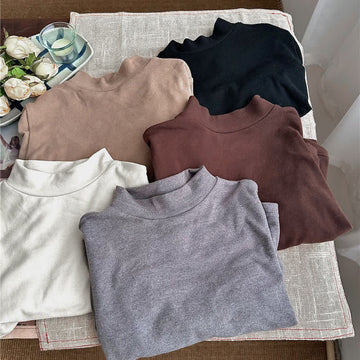 Toddler Simple Solid Color Soft T-shirt