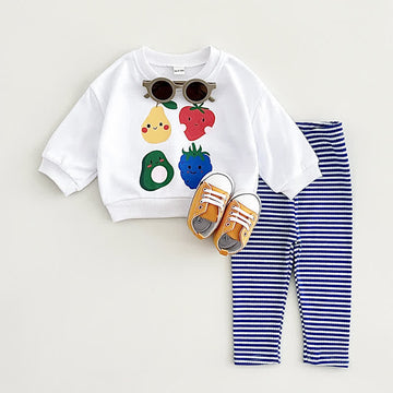 Baby 2-Piece Smile Fruit Striped Set