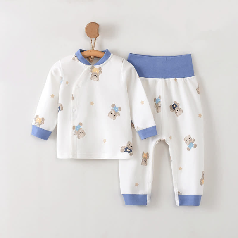 Baby 2-Piece Blue Bear Pajamas Set