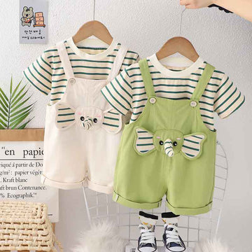 Baby 2-Piece Elephant Striped Set