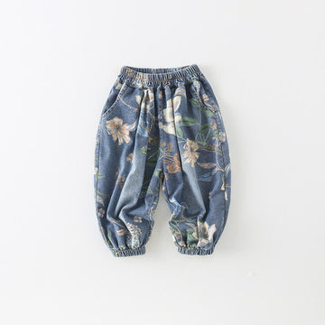 Toddler Design Lotus Denim Blue Pants
