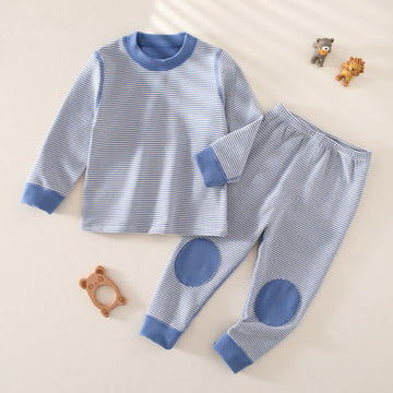 Toddler 2-Piece Striped Patch Pajamas Set