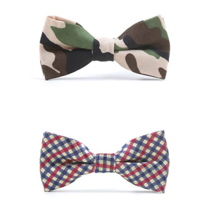Baby Toddler Camouflage Plaid Bow Tie