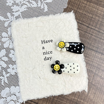 Baby Sunflower Dots Sweet Hair Clips