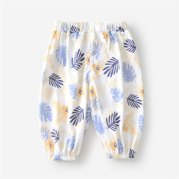 Baby Colorful Flower Leaves Jogger Pants
