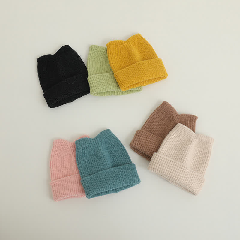 Baby Sharp Point Solid Color Beanie
