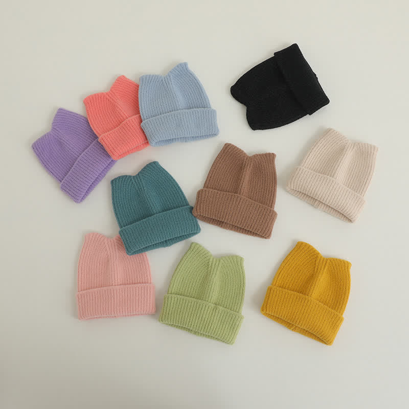 Baby Sharp Point Solid Color Beanie