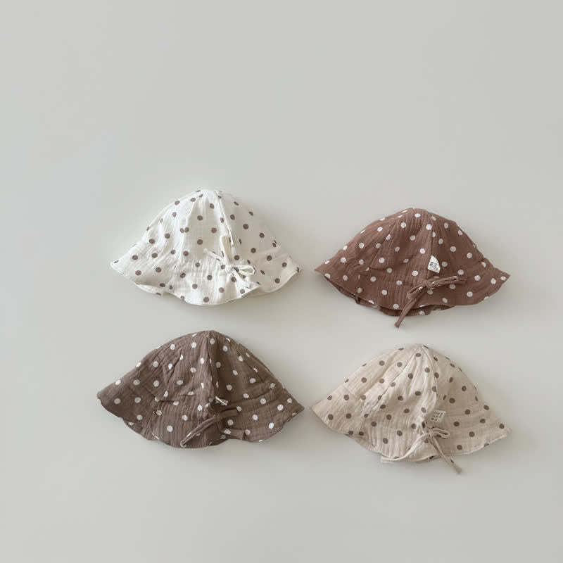 Baby Lovely Dots Sun Bucket Hat