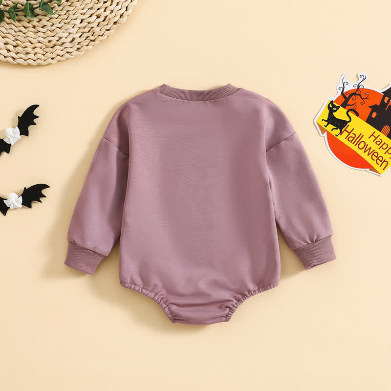 SORTA SWEET/SPOOKY Baby Purple Bodysuit