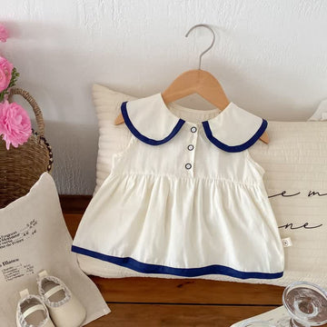 Baby Girl Peter Pan Collar Tank Top