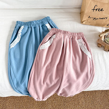 Toddler Girl Lace Pocket Jogger Pants