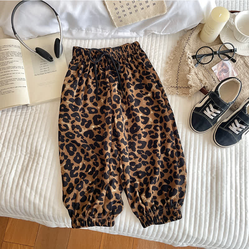 Kid Boy Leopard Print Bloomers Pants
