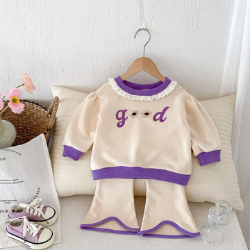GOOD Baby 2-Piece Beige Flower Set