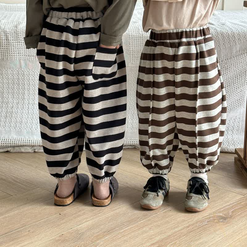 Toddler Striped Loose Relax Jogger Pants