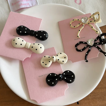 Baby Dot Bow Elegant Hair Clips