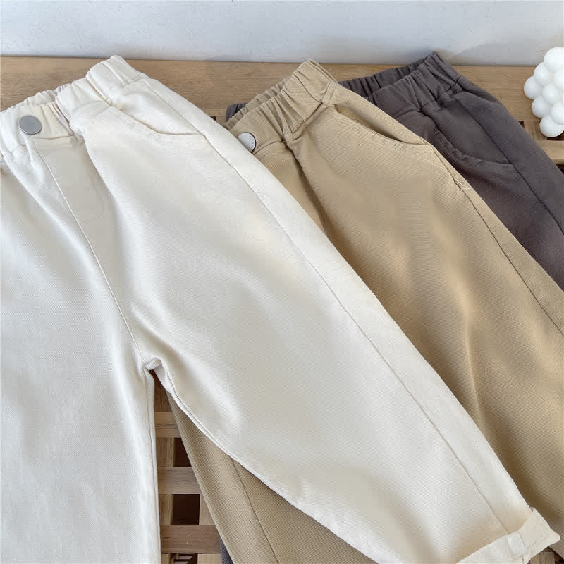 Kids Solid Color Harem Pants